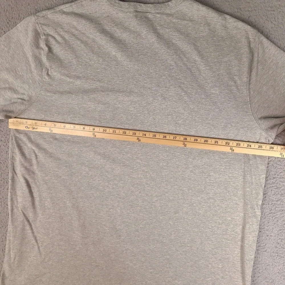 Champion T-Shirt Mens 3XL Gray Embroidered Script‎ Logo Short Sleeve - Picture 8 of 11